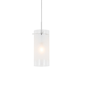 Lampa suspendată Italux E27 crom alb transparent MDF9489/1 small 0