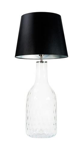 Verifica Lampă manuală Famlight Alor Transparent negru / argintiu E27 60W sticlă transparentă