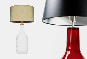 Lampă manuală Famlight Alor Transparent negru / argintiu E27 60W sticlă transparentă small 2