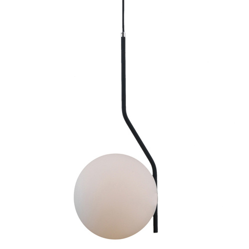 Verifica Pendul Italux Carimi E27 alb antracit sticlă oțel 20 cm PND-3300-1-BK