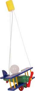 Lampă suspendată Hellux avion mic 104.10.08, multicoloră, 1×E27 small 0