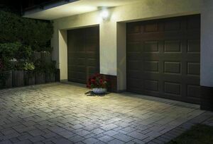 Aplica de perete exterior LED SU-MA Duo negru PIR 6556-PIR small 6