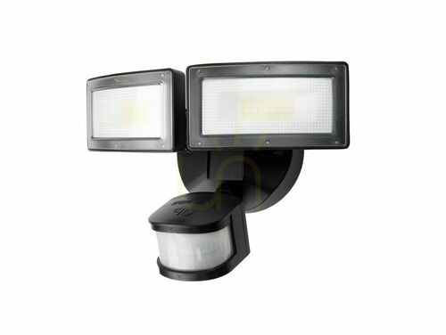 Verifica Aplica de perete exterior LED SU-MA Duo negru PIR 6556-PIR