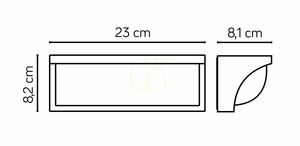 Aplica exterior SU-MA Mona gri închis LED 13W IP65 MN19301 small 4
