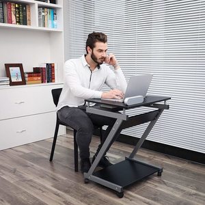 Birou mobil negru pentru computer LCD811B Songmics small 5