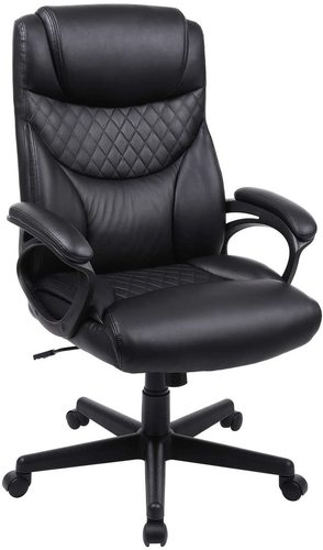 Verifica Scaun de birou confortabil reglabil OBG23BK Songmics negru