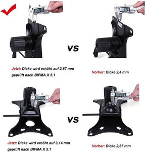 Scaun de birou cu tetieră OBG28B Songmics negru / gri 5 Scaun de birou cu tetieră OBG28B Songmics negru / gri small 5