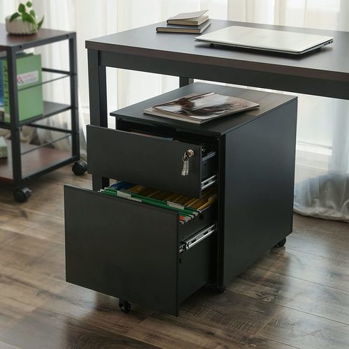 Verifica Dulap negru OFC50BK Songmics