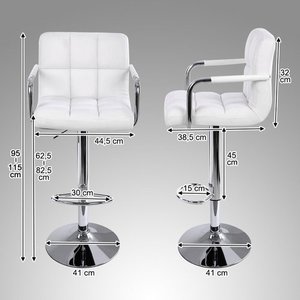 Set de 2 scaune de bar LJB93W small 4