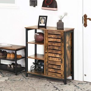 Dulap de depozitare industrial VASAGLE LSC74BX maro rustic și negru 70 × 30 × 81 cm 2 Dulap de depozitare industrial VASAGLE LSC74BX maro rustic și negru 70 × 30 × 81 cm small 2