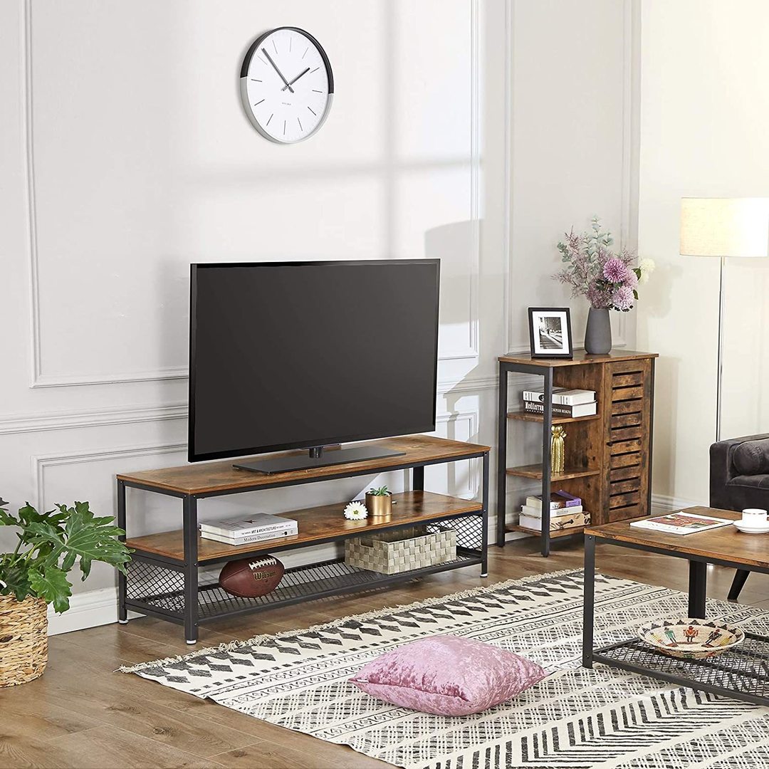 Spectacol Dulap de depozitare industrial VASAGLE LSC74BX maro rustic și negru 70 × 30 × 81 cm Dulap de depozitare industrial VASAGLE LSC74BX maro rustic și negru 70 × 30 × 81 cm