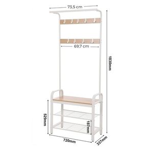 Cuier pentru haine cu rafturi HSR40W small 4