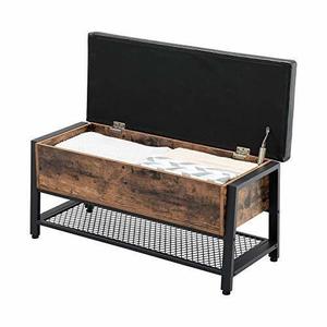 Bancă cu depozitare maro rustic LSB47BX small 2