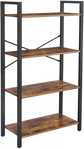 Verifica Bibliotecă stil Loft negru maro rustic Alinru LLS60BX VASAGLE