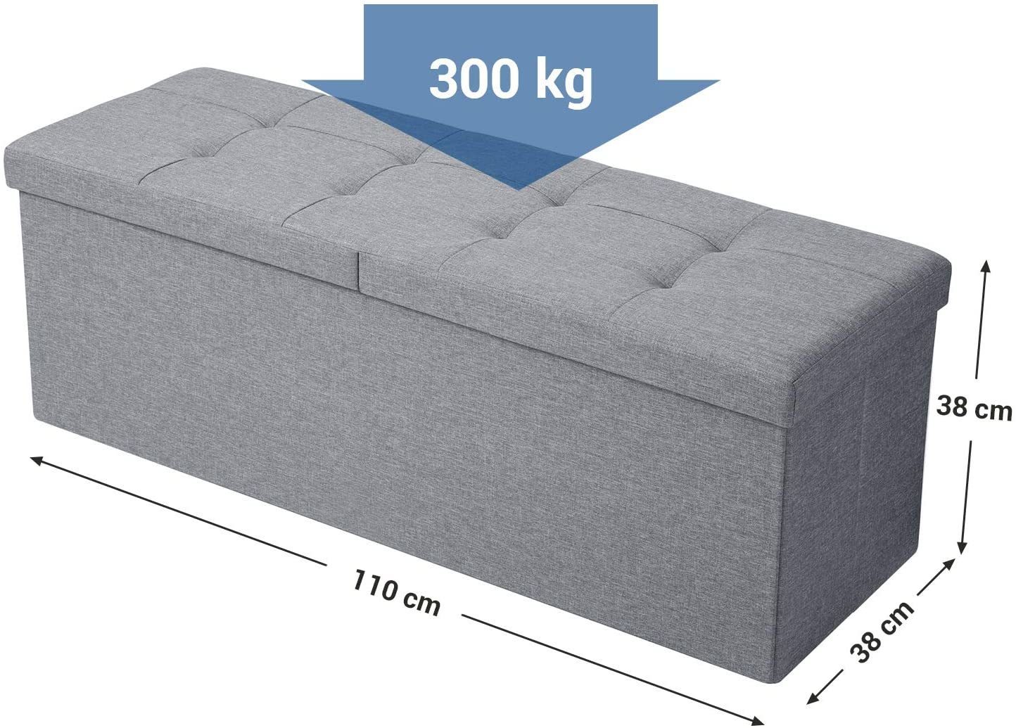 Afişa Puf pliabil cu depozitare pentru așternut LSF71G Puf pliabil cu depozitare pentru așternut LSF71G