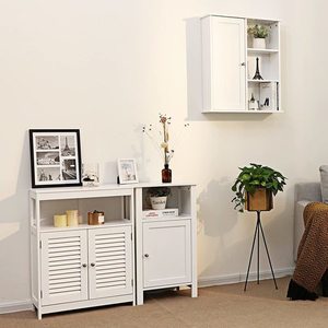 Dulap elegant de perete pentru baie / cameră BBC20WT Songmics small 1