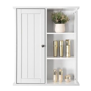 Dulap elegant de perete pentru baie / cameră BBC20WT Songmics small 0