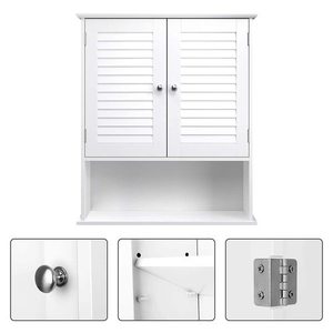 Dulap de baie suspendat VASAGLE BBC27WT alb 60 × 20 × 70 cm small 3