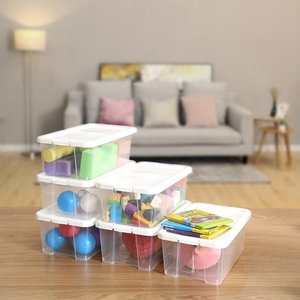 Set de 12 cutii de depozitare dimensiunea S LSP12WT Songmics 5 Set de 12 cutii de depozitare dimensiunea S LSP12WT Songmics small 5