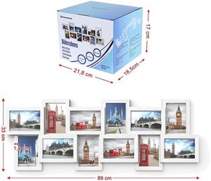Set de 12 rame foto colaj RPF22W Songmics small 7