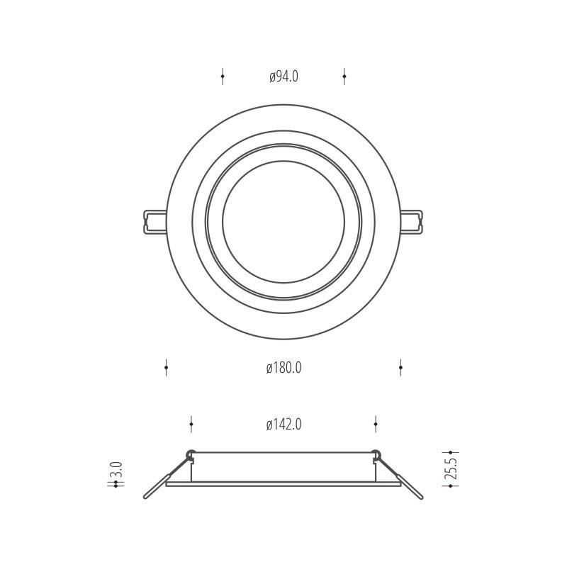 Afişa Downlight Alcazar Silver cu Chrome 140.SC Downlight Alcazar Silver cu Chrome 140.SC