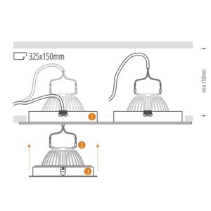 Alcazar alb cu ochi dublu cu Chrome 142.WC small 4