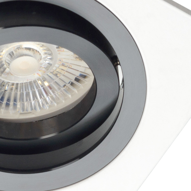 previzualizare Alcazar pătrat alb cu inel negru 541.WB Alcazar pătrat alb cu inel negru 541.WB