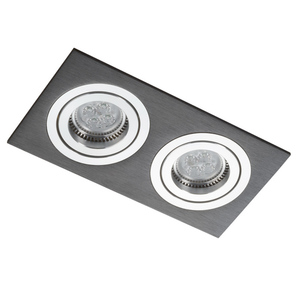 Downlight dublu negru cu Chrome Alcazar 542.BC 1 Downlight dublu negru cu Chrome Alcazar 542.BC small 1