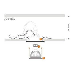 Downlight înclinat alb cu Alcoy 540.WC Chrome 4 Downlight înclinat alb cu Alcoy 540.WC Chrome small 4