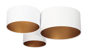 Plafoniera moderna Elements 60W E27 decor alb / auriu small 0