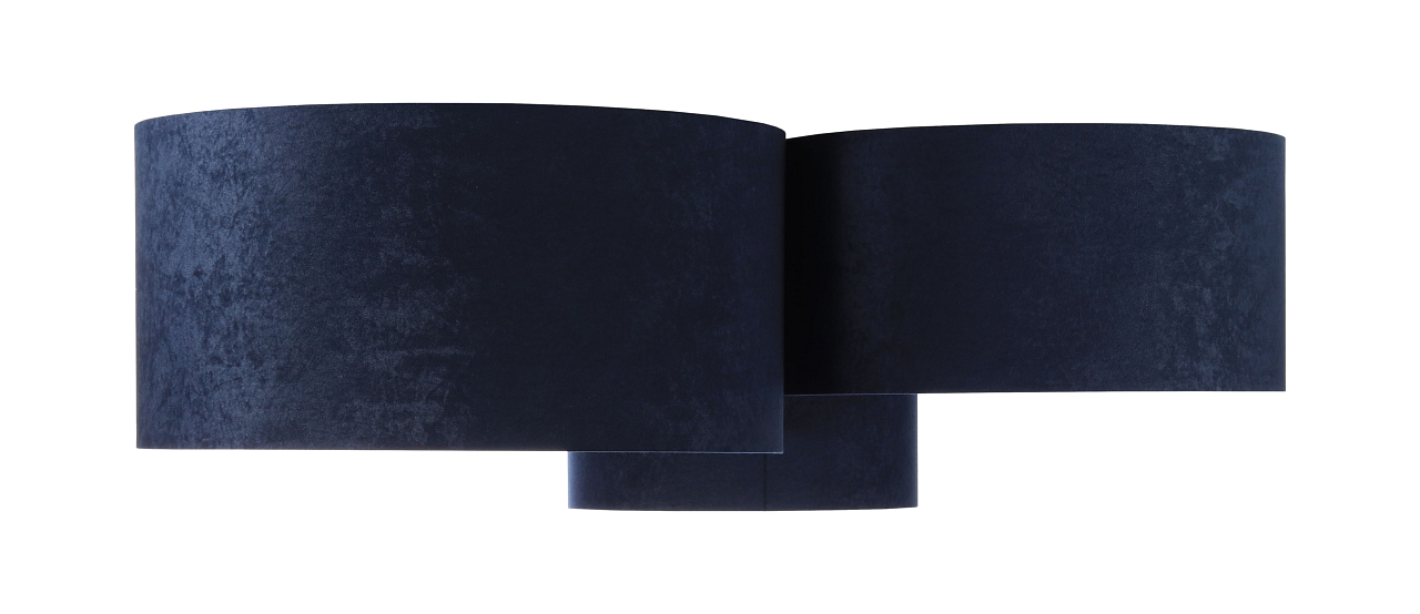 previzualizare Tavan modern Elements 60W E27 țesătură bleumarin / velur auriu Tavan modern Elements 60W E27 țesătură bleumarin / velur auriu
