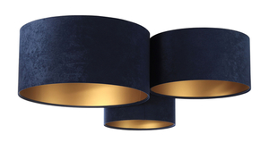 Tavan modern Elements 60W E27 țesătură bleumarin / velur auriu 0 Tavan modern Elements 60W E27 țesătură bleumarin / velur auriu small 0