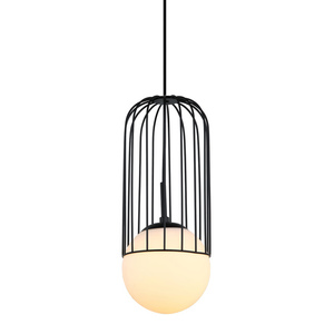Pendul Italux Matty negru E27 Ø15 cm MDM-3939/1 BK small 0