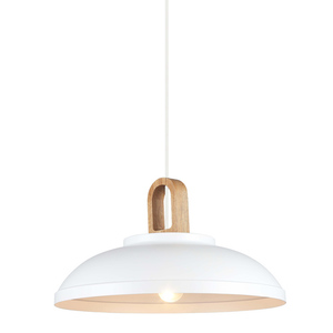 Lampa suspendată Italux Danito alb E27 Ø40 cm MDM3153/1L W small 0