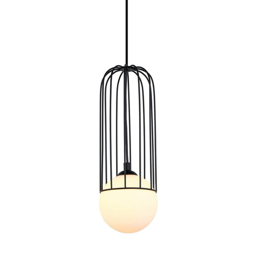 Verifica Pendul Italux Simon G9 negru sticlă metal, MDM-3938/1 BK