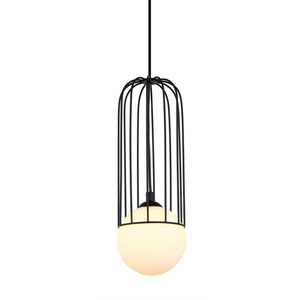 Pendul Italux Simon G9 negru sticlă metal, MDM-3938/1 BK small 0