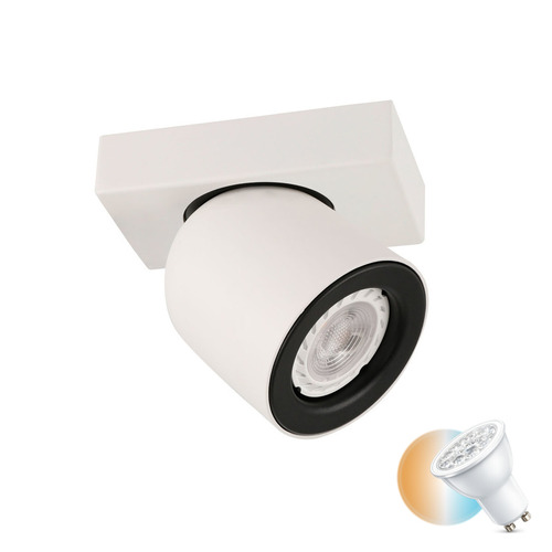 Verifica Spot modern alb/negru Italux Nuora GU10 SPL-2855-1B-WH