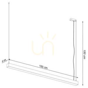 Lampă suspendată PINNE 150 gri Thoro small 13