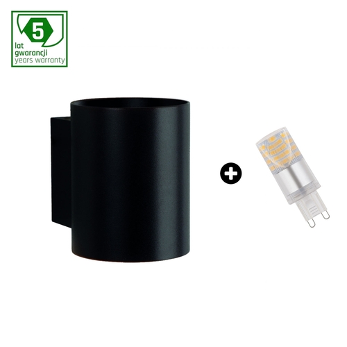 Verifica Pachet de 5 ani garanție: Squalla G9 Tuba Black + Led G9 4w Cw (Slip006012 + Woj + 14435)