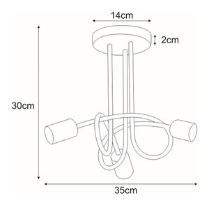 Lampă de tavan K-3620 din seria DEZE 1 Lampă de tavan K-3620 din seria DEZE small 1