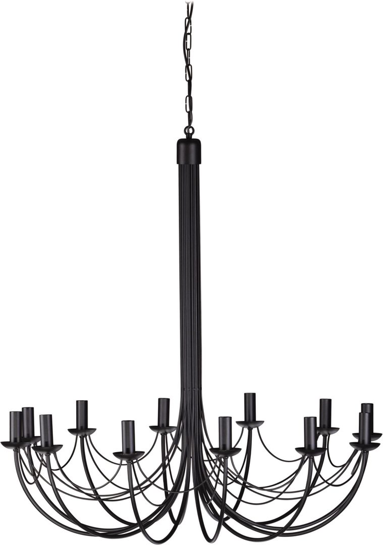 Candelabru negru tip sfeșnic Kaja PERSEO K-3522, 12 × E14