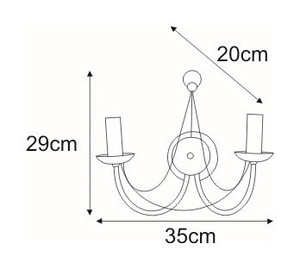 Aplica de perete K-3527 din seria PERSEO small 1