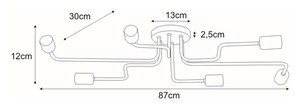 Lampă de tavan K-4040 din seria PEKA 1 Lampă de tavan K-4040 din seria PEKA small 1