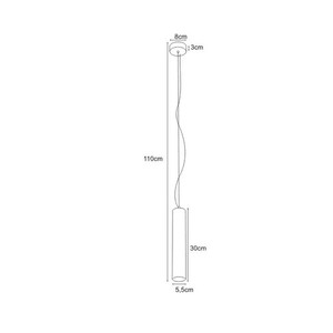 Lampă suspendată K-4417 din seria MILE WHITE small 1