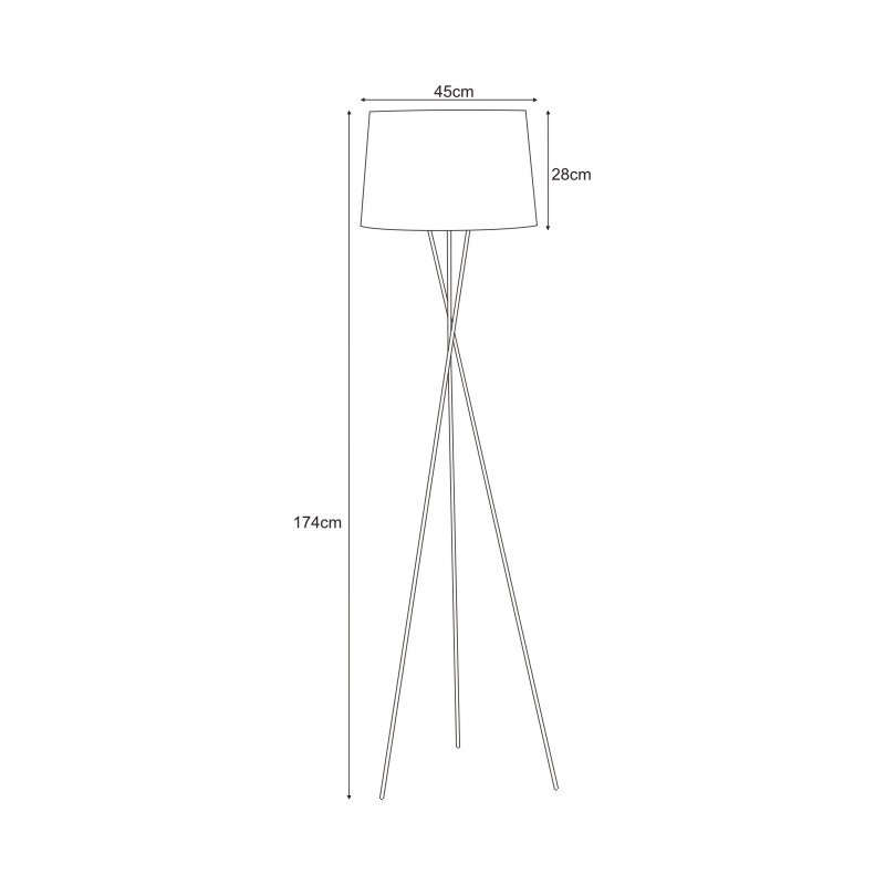 Vedere Lampă de podea K-4353 din seria REMI BLACK Lampă de podea K-4353 din seria REMI BLACK
