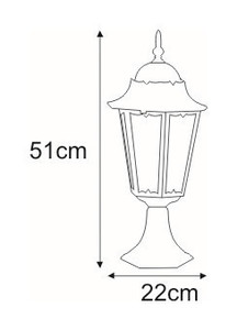 Lampă joasă de exterior K-5006S, de culoare neagră, din seria LOZANA 1 Lampă joasă de exterior K-5006S, de culoare neagră, din seria LOZANA small 1