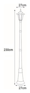 High K-7064A / 1 lampă neagră de exterior, din seria STANDARD 2 High K-7064A / 1 lampă neagră de exterior, din seria STANDARD small 2