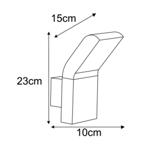 Lampă de perete de grădină K-8146 din seria VIDAR 2 Lampă de perete de grădină K-8146 din seria VIDAR small 2