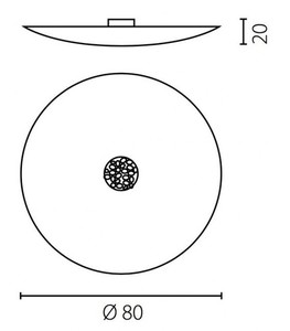 Plafonieră Ramko Aura 80 alb 4xE27 80 cm 67410 small 2