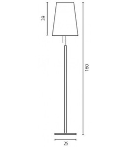 Lampă de podea Ramko Bell E27 15W 160 cm SKU 67588 small 2